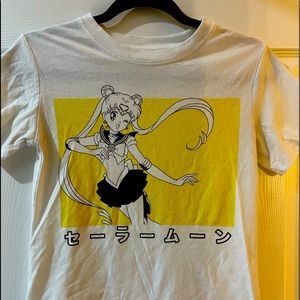 White Sailor Moon Crop top